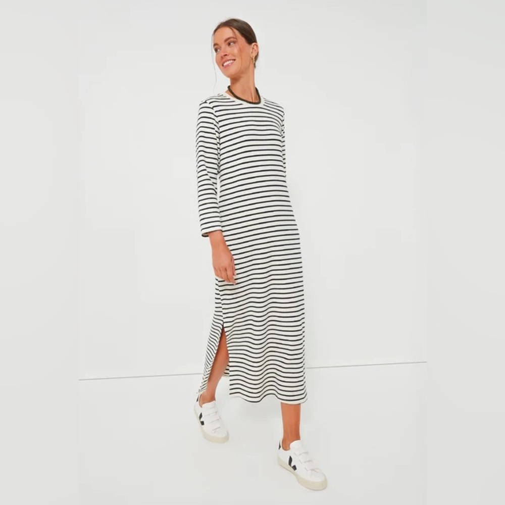 Navy Strip Gio Maxi Dress